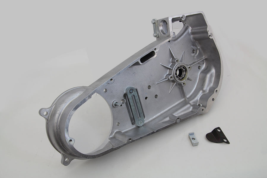 Motorshop Cast FLH Inner Primary Cover for Drive Line, durable motorcycle engine component with detailed construction.
