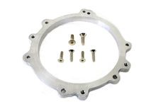 Load image into Gallery viewer, MotorShop drive line inner primary adapter plate, part 43-0671b, showing the metal plate with mounting holes for motorcycle engine installation.