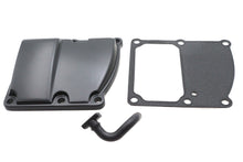 Load image into Gallery viewer, Motorshop M8 transmission top cover kit in black, showing the durable metal construction and sleek finish.