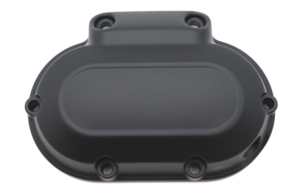 V-TWIN Drive Line Transmission Side Cover for motorcycle, showcasing the metal cover with mounting holes and brand logo.