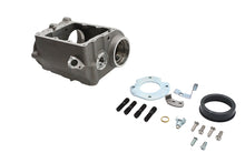 Load image into Gallery viewer, V-Twin 4-speed prepped transmission case for motorcycle, showing metal casing with mounting points and gear openings.