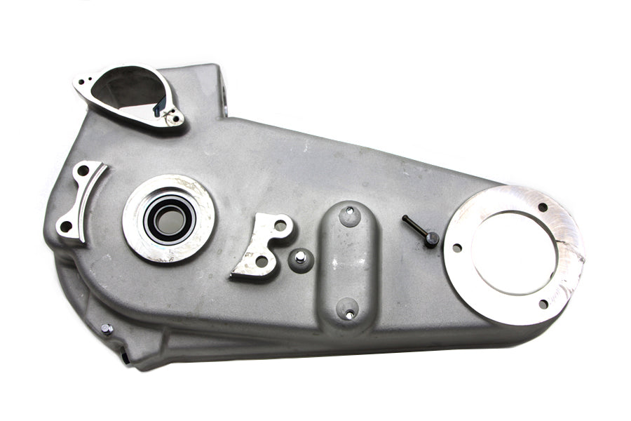 OE drive line narrow profile outer primary cover in black, designed for motorcycle primary drive systems.