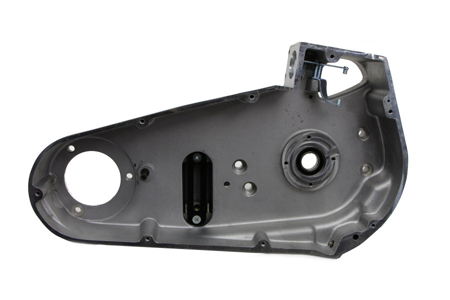 OE Narrow Profile Outer Primary Cover in black for drive line applications, showing a sleek, durable metal cover with mounting details.
