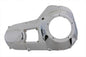Motorshop Chrome Outer Primary Cover for Drive Line, factory sample, with polished chrome finish, showcasing detailed craftsmanship.