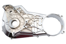 Load image into Gallery viewer, Chrome inner primary cover for Harley-Davidson drive line by Motorshop, featuring a factory sample finish.