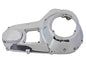 V-Twin factory sample chrome outer primary cover for drive line, showcasing polished chrome finish and detailed design.