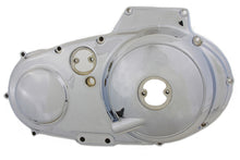 Load image into Gallery viewer, V-Twin chrome outer primary cover for V-twin factory sample drive line, featuring a sleek, polished finish for motorcycle styling
