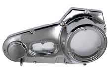 Load image into Gallery viewer, Motorshop factory sample chrome outer primary cover for drive line, showcasing polished metal finish and detailed design.