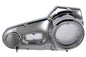 Motorshop factory sample chrome outer primary cover for drive line, showcasing polished metal finish and detailed design.