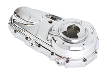 Load image into Gallery viewer, Motorshop factory sample chrome outer primary cover for drive line systems, showcasing a polished, durable motorcycle accessory.