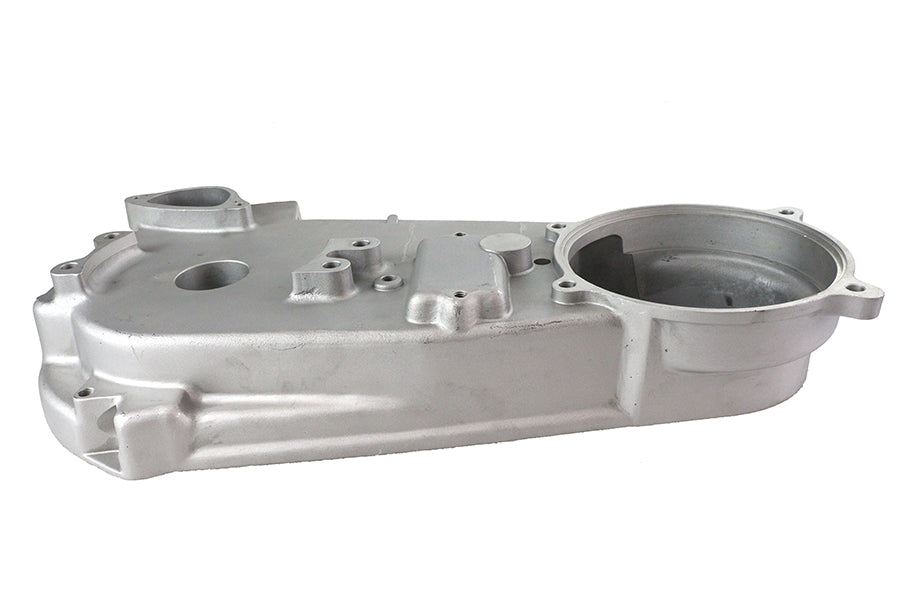 V-Twin Factory Sample Cast FLH Inner Primary Cover for Harley-Davidson with drive line design, showing detailed metal finish.