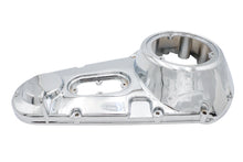 Load image into Gallery viewer, Chrome outer primary cover for drive line from Motorshop, factory sample with a sleek, polished finish.