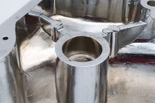 Load image into Gallery viewer, Chrome outer primary cover for motorcycle drive line by Motorshop, factory sample with a sleek, polished finish.