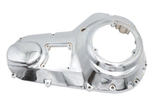 Load image into Gallery viewer, Chrome V-Twin Factory Sample Outer Primary Cover for V-Twin drive line motorcycle, showcasing polished chrome finish and detailed design.