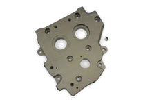 Load image into Gallery viewer, Motorshop engine cam support plate, part 43-1060d, showing a metal engine component with mounting holes and structural design.