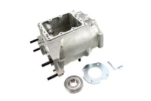 Load image into Gallery viewer, V-Twin factory sample 4-speed transmission gear box showing metal casing and gear components for motorcycle drivetrain.