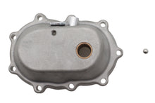 Load image into Gallery viewer, V-Twin All Balls Rodan kick starter cover kit in polished finish for transmission, showcasing a shiny metal cover with mounting hardware.