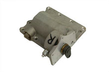 Load image into Gallery viewer, V-Twin transmission lid assembly for 3-speed transmission, showing the metal cover and mounting components.