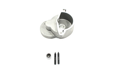 Volt Tech Prestolite starter housing kit for electrical systems, showing the assembled starter housing with mounting components.