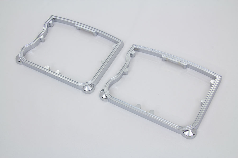Chrome D-ring set for engine rocker box from MOTORSHOP, featuring durable metal construction and polished chrome finish.