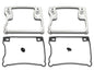 Chrome MotorShop Rocker Box Cover D-Ring Set for engine, featuring polished metal finish and detailed design.