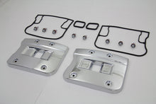 Load image into Gallery viewer, Chrome MotorShop Top Rocker Box Cover Set for engine, featuring polished metal finish and detailed design.