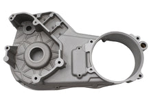 Load image into Gallery viewer, V-TWIN inner primary cover for drive line, natural finish, designed for Harley Davidson motorcycles, visible with detailed surface texture.