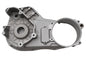 V-TWIN inner primary cover for drive line, natural finish, designed for Harley Davidson motorcycles, visible with detailed surface texture.