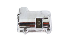 Load image into Gallery viewer, Chrome transmission top cover for Motorshop transmission, showcasing a shiny, polished metal finish with detailed design.