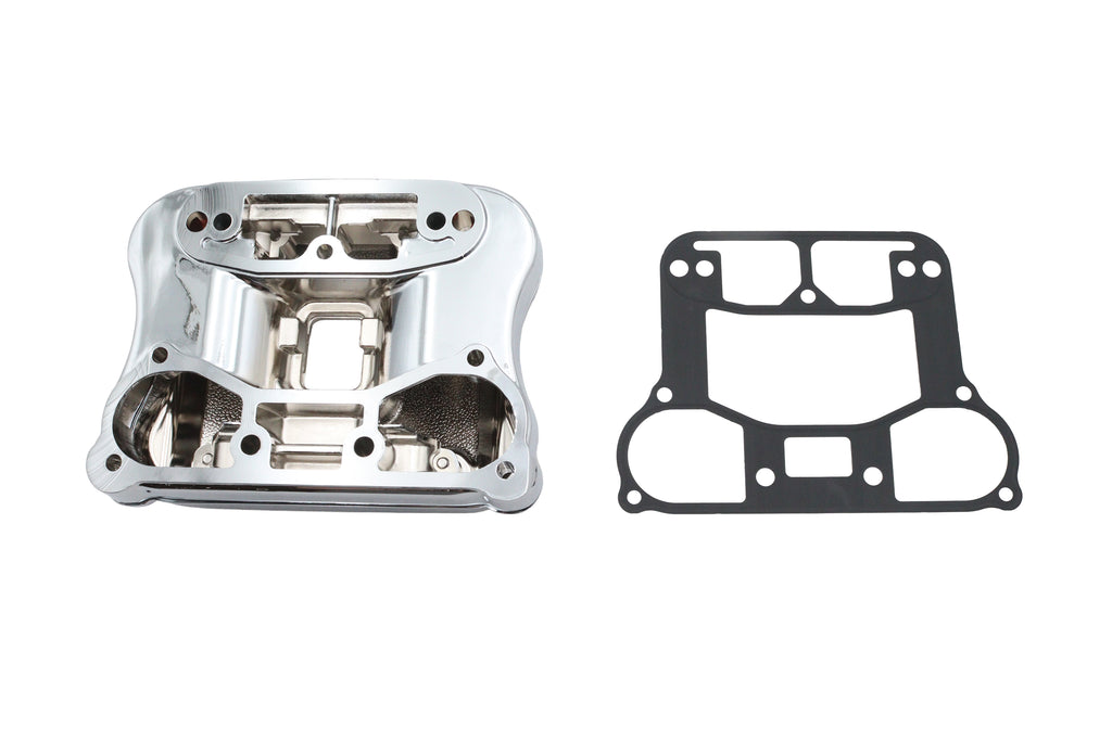 Ultima Chrome XL Rocker Box Set for engine, featuring polished chrome finish and detailed metal components.