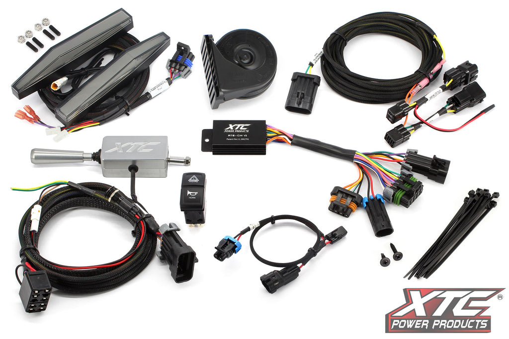 Auto Turn Signal Kit W/ Billet Lever And Front Drl Lights Cfm