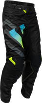 Kinetic Volt Pants Black/Grey/Teal/Yellow Sz 42