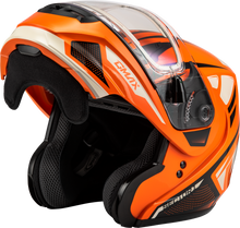 Load image into Gallery viewer, Md 04s Sector Snow Helmet W/ Electric Shield Orange/Blk 3x