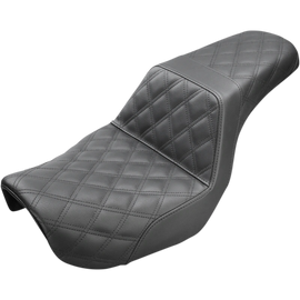 SADDLEMEN STEP UP SEAT FULL LATTICE STITCH HARLEY 06-17 DYNA - The Speed Shop Canada