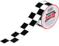 Black & White Straight Checker Board Tape 2