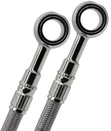 GALFER steel rear brake line for Kawasaki, hydraulic control line with durable metal braided construction and fittings