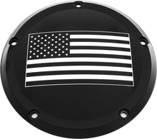 Load image into Gallery viewer, 6   M8 Softail Derby Cover American Flag Black