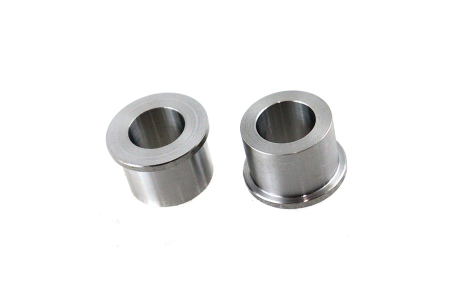 V-TWIN zinc plated cast wheel spacer set for wheel and tire, showing evenly coated metal spacers on a clean background.