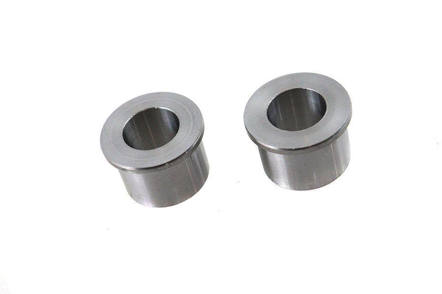 V-TWIN zinc plated cast wheel spacer set for wheel and tire application, showing metal spacers with bolt holes.