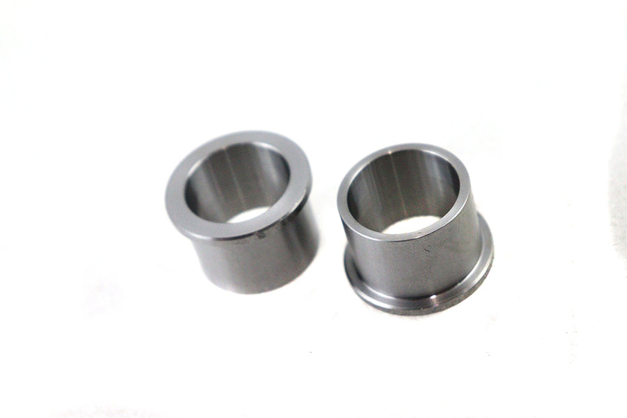 V-TWIN zinc plated cast wheel spacer set for enhanced fitment on motorcycle wheels and tires, durable and corrosion-resistant.