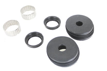 Load image into Gallery viewer, V-Twin Swingarm Bushing Set for motorcycle chassis, showing metal bushings and packaging in the image.