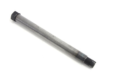 V-TWIN swingarm self-tapping pivot bolt for motorcycle chassis, raw metal finish, durable and precise fit.