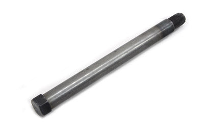 V-TWIN swingarm self-tapping pivot bolt for chassis, raw metal finish, designed for motorcycle suspension and frame assembly.