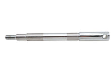 Load image into Gallery viewer, V-TWIN chrome front axle for motorcycle wheel and tire, featuring a sleek, polished finish and sturdy construction.