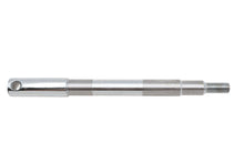 Load image into Gallery viewer, V-TWIN chrome front axle for motorcycle wheel and tire, shiny metal finish, part number 44-0086d.
