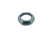 Load image into Gallery viewer, V-TWIN swingarm lock nut for right side chassis, metal component with threading for motorcycle rear wheel attachment.