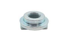 Load image into Gallery viewer, V-Twin swingarm pivot pin nut for motorcycle chassis, showing the metal nut component on a plain background.
