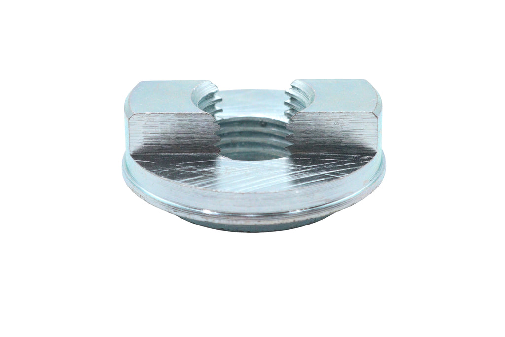 V-Twin swingarm pivot pin nut for chassis, shown in the image with detailed threading and metal finish.