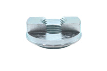 Load image into Gallery viewer, V-Twin swingarm pivot pin nut for chassis, shown in the image with detailed threading and metal finish.