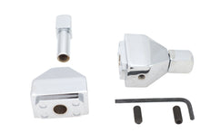 Load image into Gallery viewer, Chrome Rear Axle Adjuster Cap Set Pyramid Style